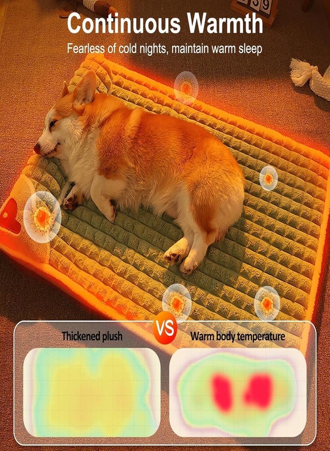 GNOLY وسادة نوم للكلاب من GNOLY مانعة للانزلاق مع وسادة، ناعمة وقابلة للغسل، مناسبة لسرير الحيوانات الأليفة، وسادة مريحة للقفص، مناسبة للكلاب متوسطة الحجم، للسفر، للاستخدام في المنزل أو على الأريكة أو الأرض (قطعة واحدة) - Image 5